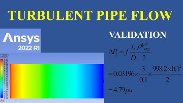 ANSYS Fluent Tutorial | Turbulent Pipe Flow | Flow Losses in pipe