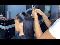 EASILY DONE HALF UP HALF DOWN QUICK WEAVE! "DIY”