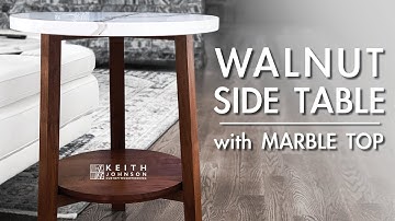 Building a walnut end table.