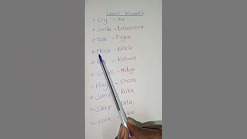 Learn Kiswahili Swahili Education Kiswahili Learnenglish 