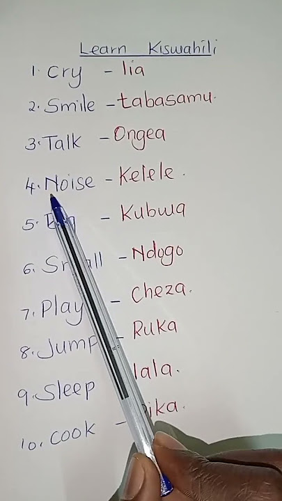 learn Kiswahili #swahili #education #kiswahili #learnenglish