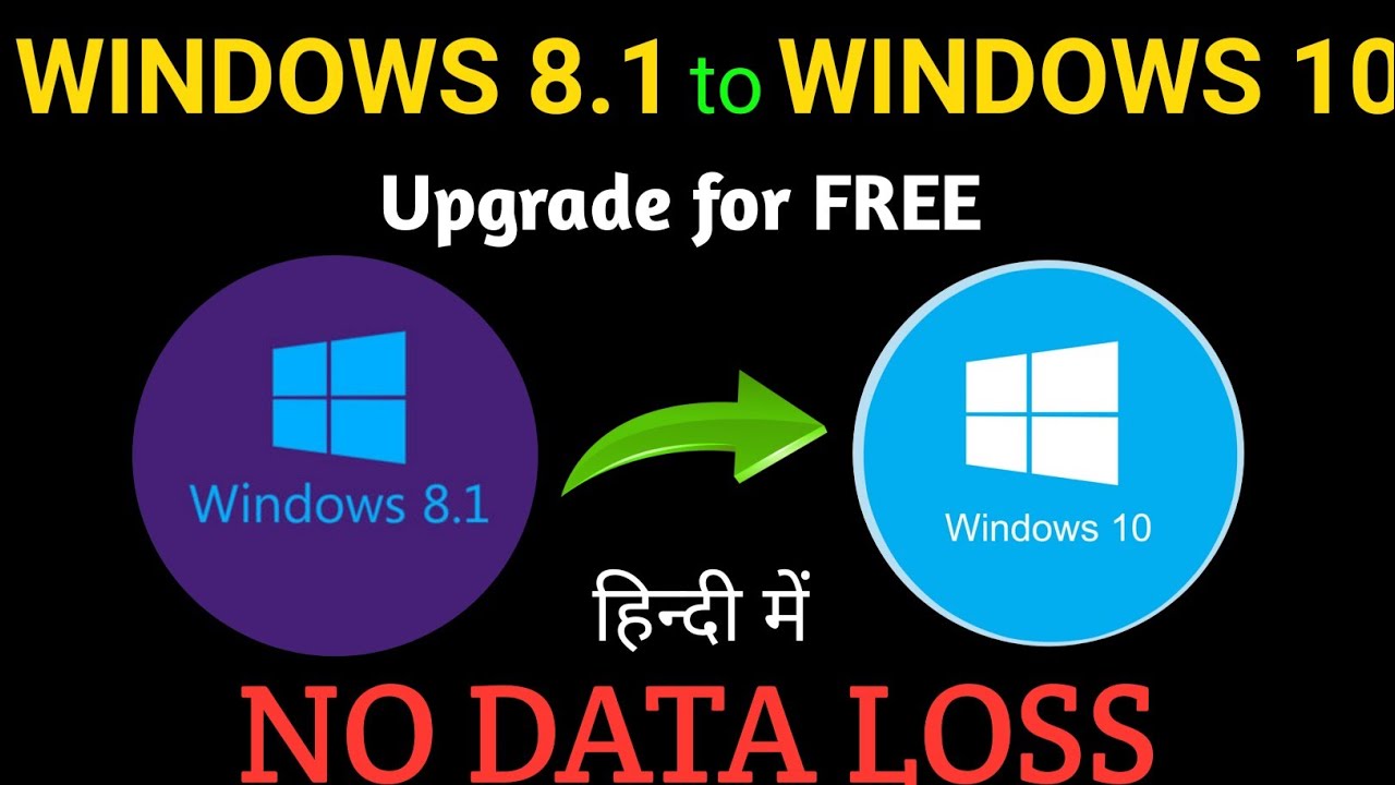 upgrade 8.1 to windows 10