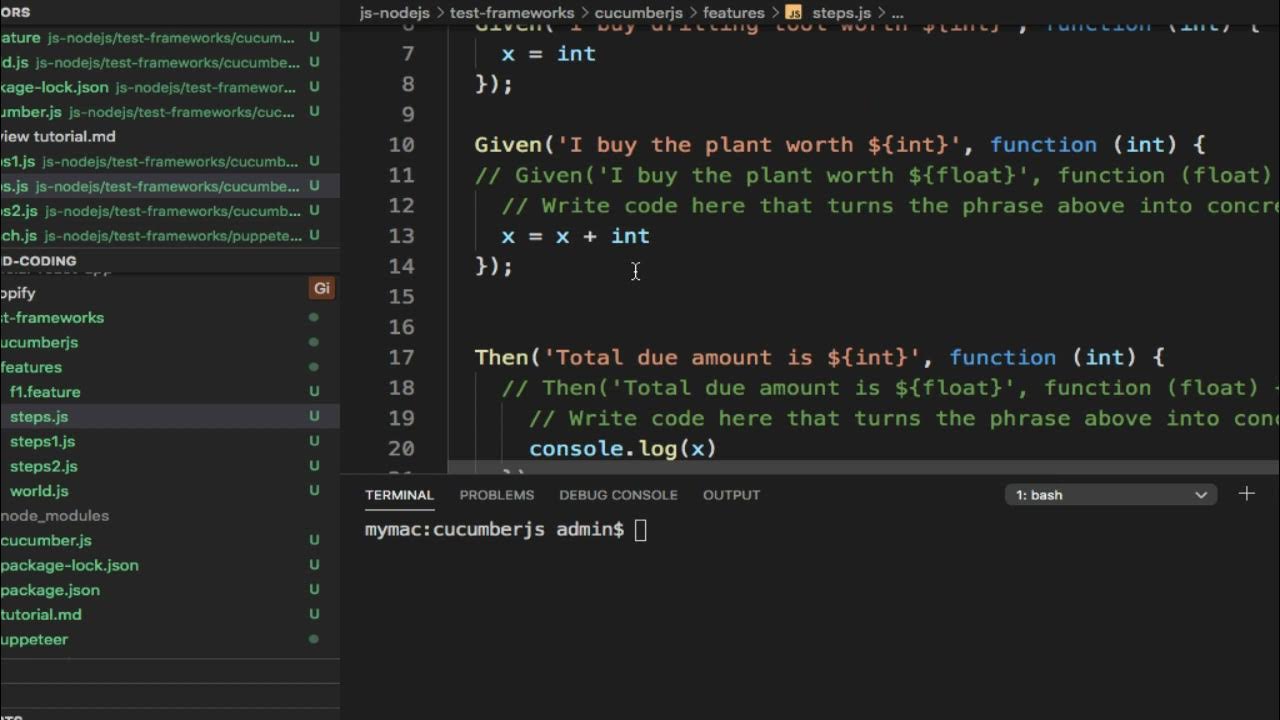 Cucumber JS - BDD Testing in JavaScript - Crash course | tutorial in ...