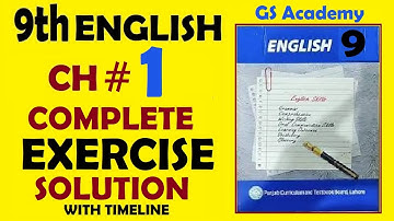 Exercise complete solution, chapter 1, the saviour of mankind, class 9 english, gs academy