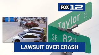 Woman suing city for negligence after Portland Police chase ends in crash