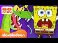 SpongeBob | 60 MENIT Monster-Monster Laut Aneh SpongeBob! 😱 | Nickelodeon Bahasa