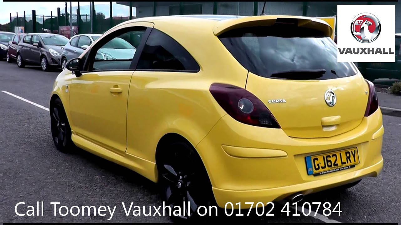 12 Vauxhall Corsa Limited Edition 1 2l Yellow Gj62lry For Sale At Toomey Vauxhall Southend Youtube