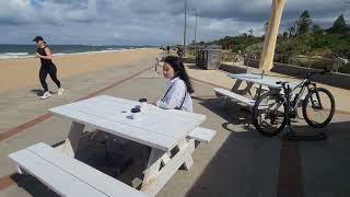 Mey from Klaten Central of Java Indonesia enjoy Coffee & beach vibe in Beach Shack Cafe Elwood