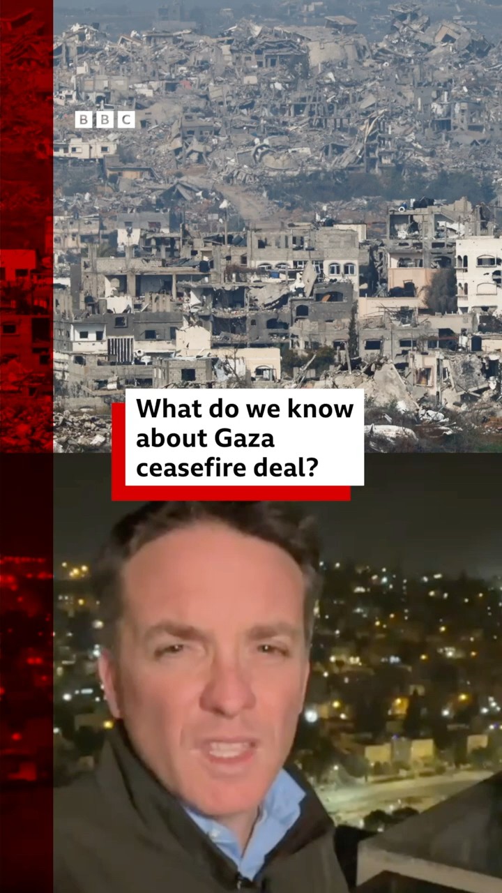What do we know about the Gaza ceasefire deal? #Gaza #Israel #BBCNews