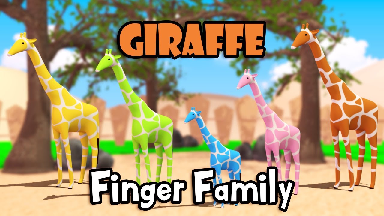 Giraffe Finger Family Nursery Rhymes & Kids Songs | Binggo Channel ...