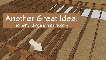 Repair Method For Installing Crawlspace Joist In Difficult Spots - Keeping It Simple And Easy