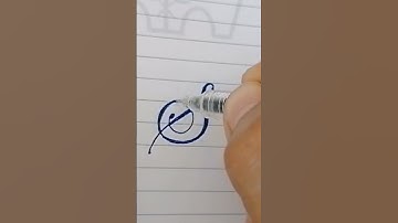 Cursive Letter "S", Calligraphy SUBSCRIBE if you like this video #shorts