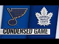 10/20/18 Condensed Game: Blues @ Maple Leafs 10/20/18 Condensed Game: Blues @ Maple Leafs