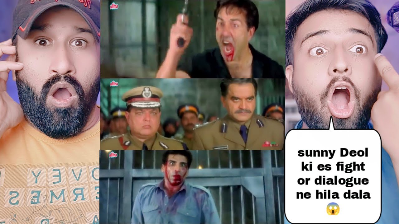 Indian movie | Sunny Deol Best Jail Fight Scene | Pakistani Reaction |