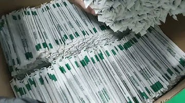 single straw wrapping machine biodegradable paper packaging film