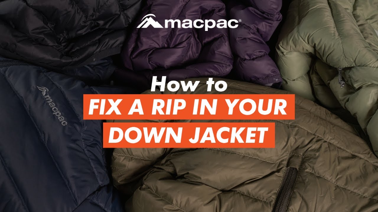 How to fix a rip in your down jacket 