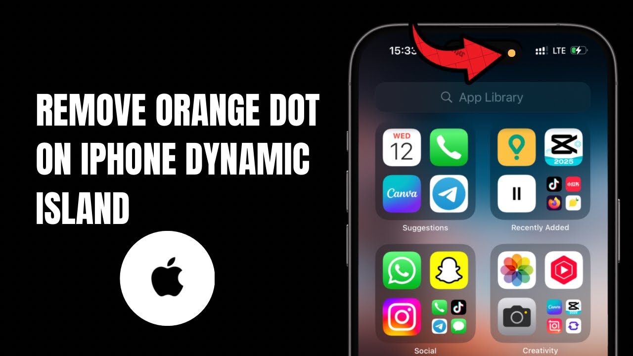 How to Remove Orange Dot In iPhone Dynamic Island?