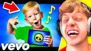 Ich reagiere auf die PEINLICHSTEN BRAWL STARS SONGS...😂