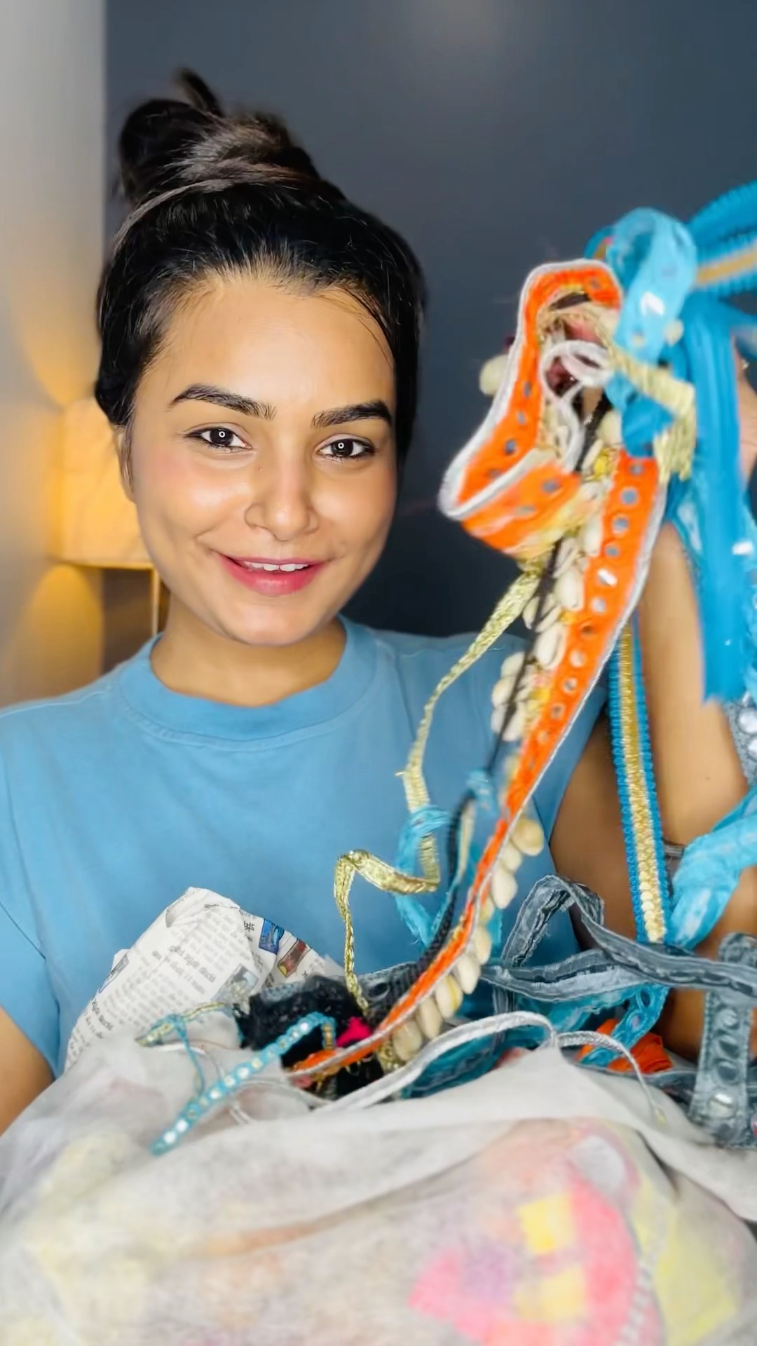 DIY Navratri Bag ? #crafteraditi #handmade #navratricraft #shorts #DIY ​⁠@CrafterAditi