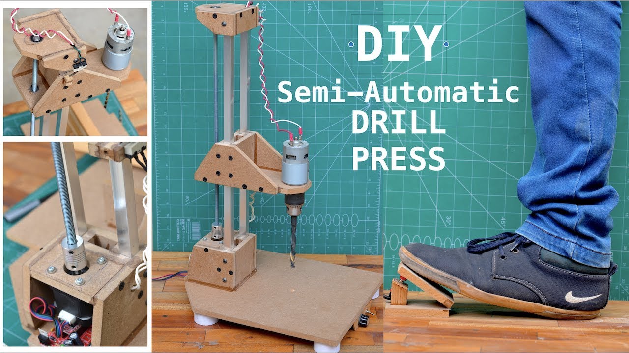 Make a press. Drill Press DIY. Полуавтоматический сверлильный станок. Drill Press сверлильный станок. Drill Press из фанеры.