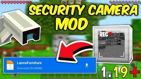 security camera mod minecraft pe 1.19 | security mod mcpe 1.19