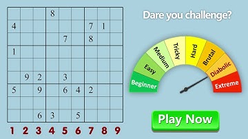 Classic Sudoku | Brain Game | IQ Test | Logic Game | Daily Challenge | Sudoku Puzzle