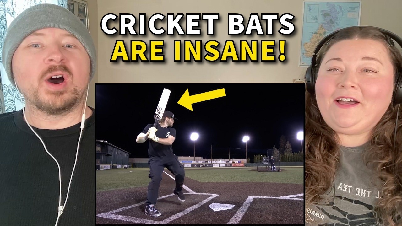 Americans React: CRICKET Bat vs BASEBALL Bat