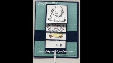 Stamping with Jen - Welcome Easter Waterfall card