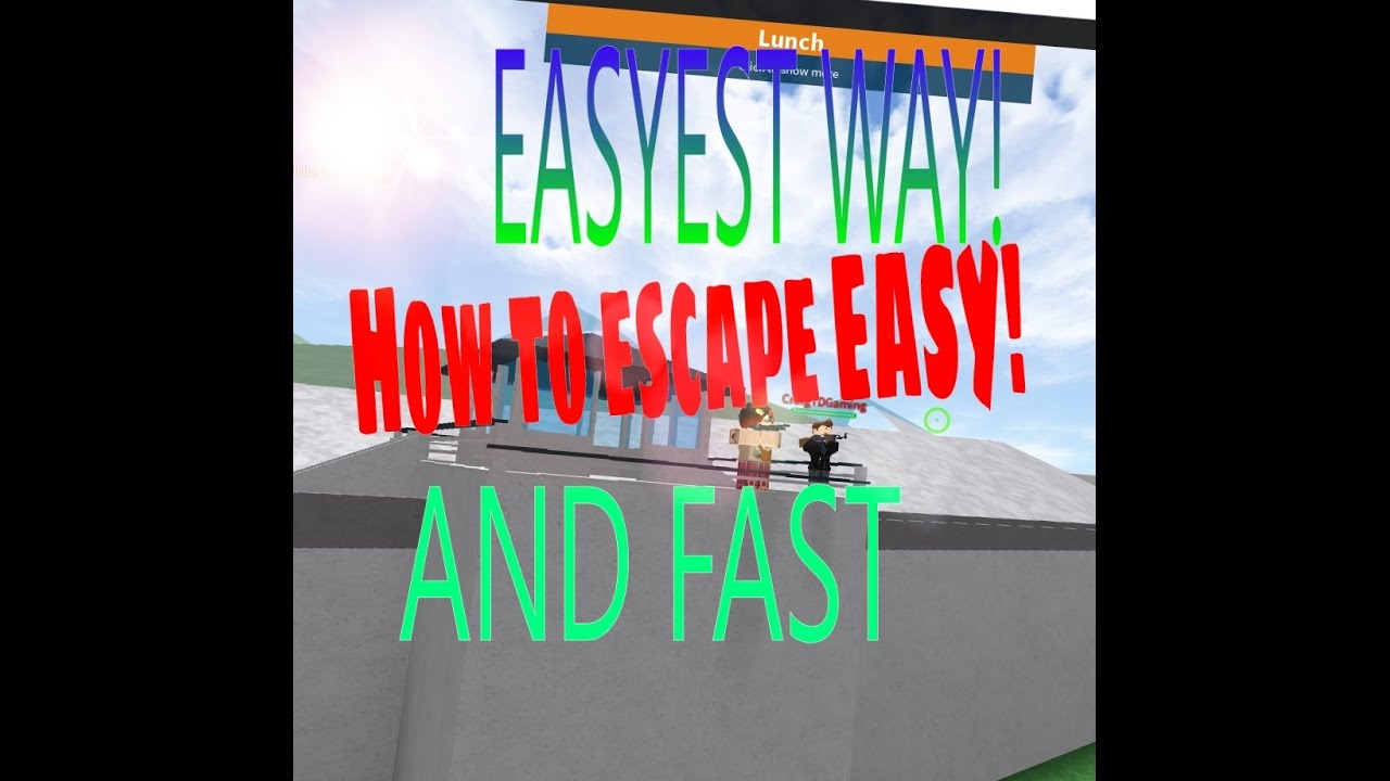 How To Escape Easy Prison Life V2 0 Roblox Youtube - how to escape roblox prison life 20