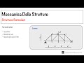 Meccanica delle strutture strutture reticolari  lezione 7