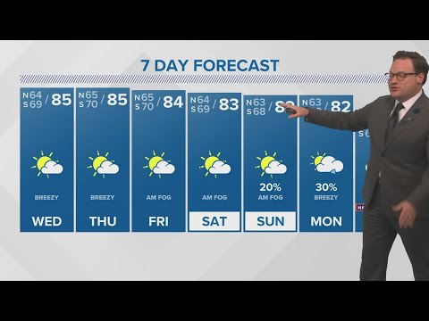 Warm and humid through the weekend - YouTube