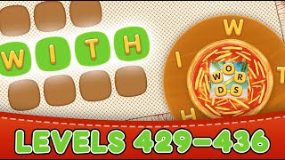 Word Pizza Levels 429 - 436 Answers