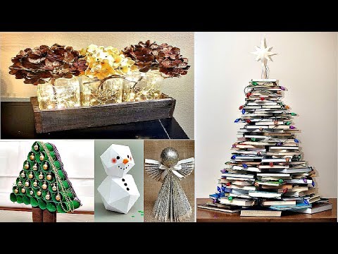 Простые и Быстрые Рождественские и Зимние Идеи, DIY елки, 2017 #2