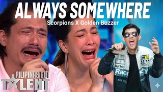 Filipino Boy Makes All The Judges Cry With His Amazing Voice On Always Somewhere - Scorpions Song