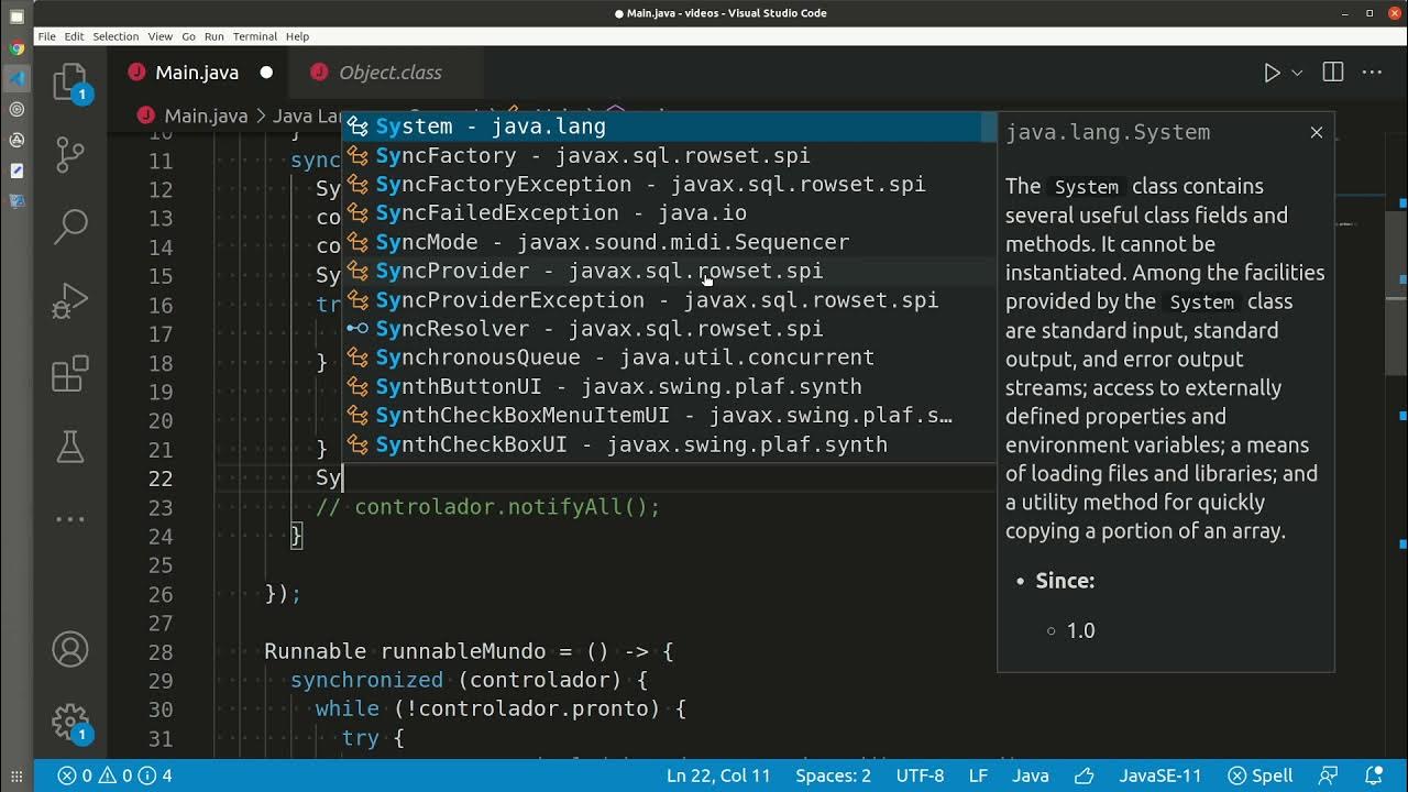Wait/notify em Java YouTube