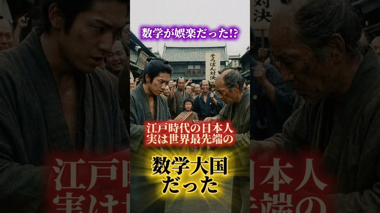 🧮【数学が娯楽だった⁉】江戸時代の日本人、実は世界最先端の数学大国だった