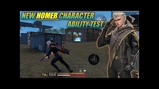 Details HOMER CHARACTER ABILITY TEST || New top-up event in FF || FF new Homer character ability details !!! News