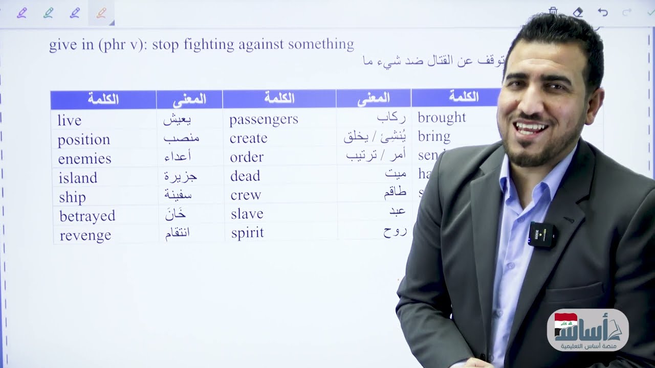 القسم الاول - كتاب الطالب ص 136-137 - العاصفة | الادب - الخامس الاعدادي | أ.محمد النوفلي