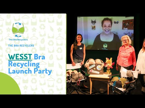 Elaine Speaks at WESST Bra Recycling Launch Party