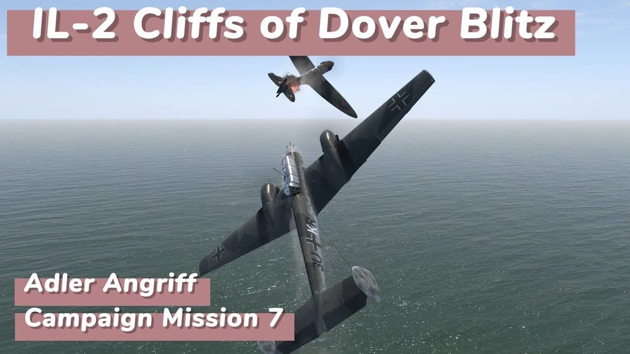 Tackling Spitfires in the Bf 110 | IL-2 | Cliffs of Dover Blitz
