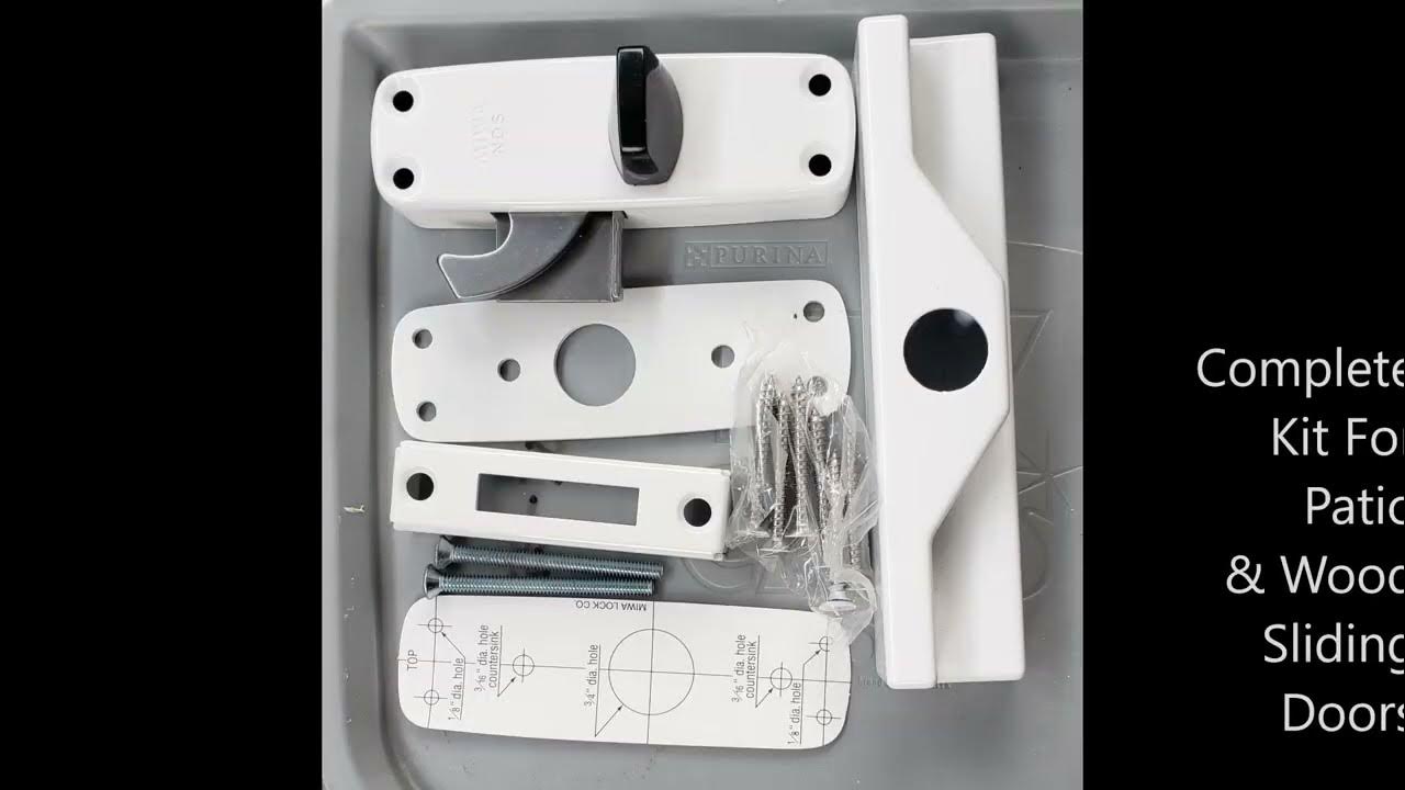 Miwa NDS Patio Guard Sliding Door Lock Install YouTube