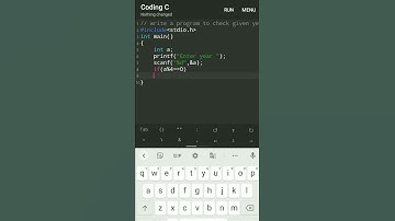 CHECK LEAP YEAR program • programming in c #coding