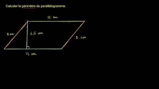 C'est quoi le périmètre d'un parallélogramme ?