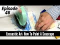 How to paint a seascape -  Using the Encaustic Art Starter Kit.