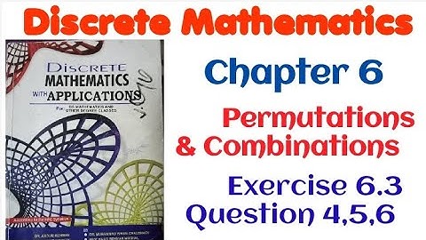 Discrete Mathematics by Dr. Abdur rehman chapter 6 permutations Exercise 6.3 Question 4,5,6 B