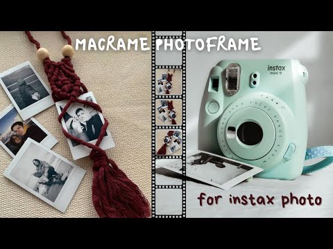 Macrame frame for instax photo 📸