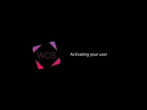 WCS User activation