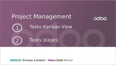 Tasks Stages & Kanban View