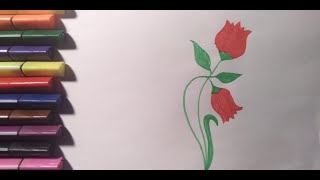 КАК НАРИСОВАТЬ ТЮЛЬПАН/HOW TO DRAW TULIP/ЛОЛА РАСМ ЧИЗИШ/ЖООГАЗЫН СУРОТ ТАРТУУ/ҚЫЗҒАЛДАҚ СУРЕТ САЛУ