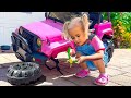 Alice Pretend Play With New Toy Car Alice Pretend Play With New Toy Car